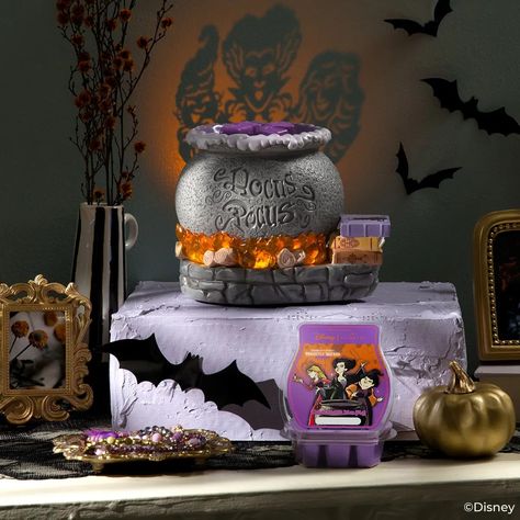 Disney Hocus Pocus Scentsy Warmer Collection | Shop 9/1 Scentsy 2024, Scentsy Oils, Scentsy Buddy Clips, Scentsy Fall, Sarah Sanderson, Selling Scentsy, Scent Warmers, Scentsy Party, Scentsy Wax Bars