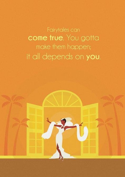 Princess And The Frog Minimalist, Tiana Almost There, Pixar Quotes, Frog Quotes, Cute Backgrounds For Iphone, Disney Princess Tiana, Frog Wallpaper, Disney Movie Quotes, Disney Characters Videos