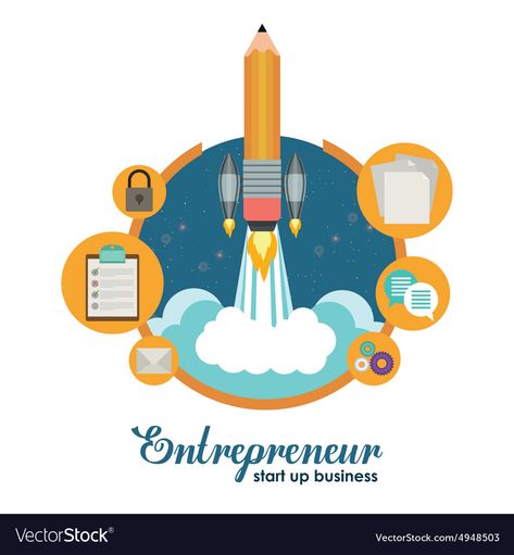 Entrepreneurship Images, Entrepreneur Illustration, Logo Ideas Design, Entrepreneur Logo, Business Concept, Accounting And Finance, Creative Pictures, Logo Ideas, Start Up Business