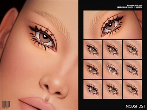 Download Maxis Match 2D Eyelashes N86 for Sims 4 at ModsHost NOW! Female 10 Swatches 10 Custom thumbnail You can find it in the makeup category The colors and shapes of the content you download change depending on the eye mask you use, your skin color and your eye shape Recoloring not allowed #sims4cc #female #mods #sims #videogames Sims 4 Makeup, Winter Eyeshadow, Sims 4 Cc Eyes, Makeup Cc, Sims 4 Cc Makeup, Sims 4 Gameplay, Sims 1, Eye Shape, Sims 4 Clothing