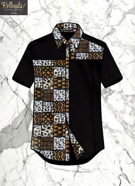 The Rolloyds Male Short Sleeve Shirt | African shirts for men, Latest african men fashion, African wear styles for men African Men Fashion Shirts, African Shirts Designs, Ankara Shirts For Men, Men African Wear, Men African Fashion, Latest African Wear For Men, African Wear For Men, Kemeja Lelaki, African Print Shirt