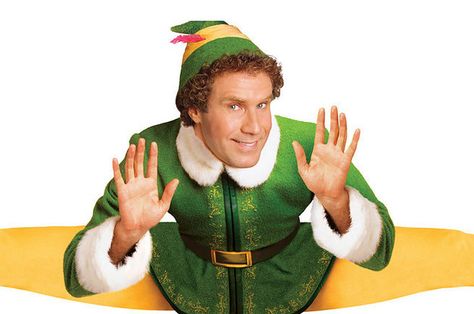 What Christmas Movie Character are You Will Ferrell Elf, Christmas Comedy Movies, Reindeer Hooves, Elf 2003, Elf Buddy, Elf The Movie, Christmas Movie Characters, Green Wool Coat, Elf Movie