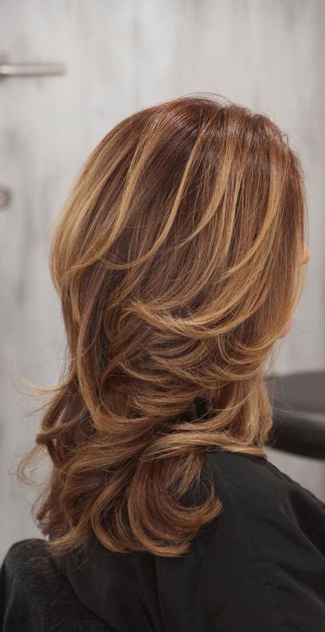 long layered haircut, layered haircut, long layers, layered haircut, layered haircut with curtain bangs Long Layers With Long Bangs, Layers With Long Bangs, Haircut Ideas Brown Hair, Ideas Haircut, Chic Haircut, Hair Dye Ideas, Brown Hair Inspo, Hair Streaks, Dyed Hair Inspiration