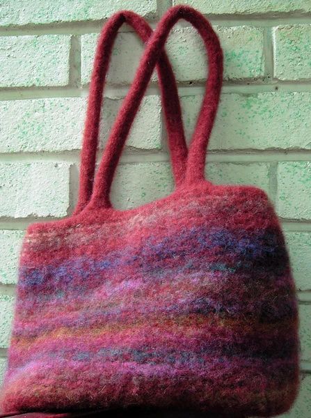 Killing Weeds, Felted Bag, Slouch Bag, Felt Tote, Knit Purse, Felted Handbags, Slouch Bags, Bag Pattern Free, Christmas Knitting Patterns