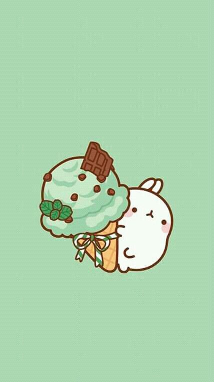 Wallpaper Android Cute, Photo Kawaii, Ipad Wallpaper Watercolor, Molang Wallpaper, Wallpaper Iphone Ios7, Iphone Wallpaper Glitter, Images Kawaii, Cute Kawaii Animals, Cute App