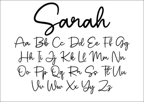 Sarah Fonts: Cute, handwritten fonts perfect for Cricut, Goodnotes, planners, printing, and Procreate for teachers and#cutefonts #fontlove #typographytuesday #fontobsessed #fontcrush Cute Fonts Handwriting, Planner Fonts, Goodnotes Fonts, Fonts Procreate, Teacher Fonts, Fonts Cricut, Hand Lettering Fonts, Hand Lettering Alphabet, Aesthetic Fonts