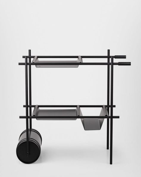 ROLLINGIN Bathroom Trolley, Bar Trolley, Duplex Design, Holly Hunt, Coffee Carts, Bath Furniture, Paint Shop, Retail Display, Metal Design