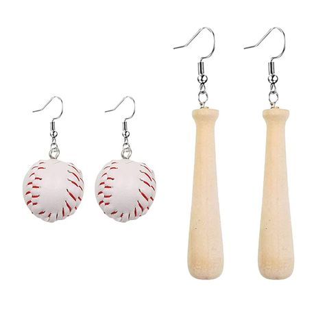 PRICES MAY VARY. Baseball Earrings:Fashion simulation baseball bat earrings, Mini simple asymmetric leather wooden baseball dangle earrings Main Material:Wooden+Leather Product Dimension:As shown in the picture. Best Gift:Perfect gift is simple, unique, beautiful, Absolutely a great gift to express your love for your mother, girlfriend, fiancee, wife, valentine, family or just a friend,etc. Great gifts on Mother 's Day , Wedding , Anniversary Day ,Valentine's Day or Christmas Day. Customer Servi Baseball Earrings, Just A Friend, Bat Earrings, Women Baseball, Leather Product, Baseball Women, Baseball Players, Earrings For Women, Baseball Bat