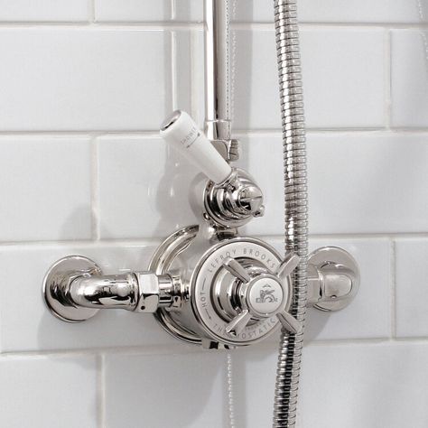 All Classic Showers — Lefroy Brooks (UK & Europe) Lefroy Brooks, Plumbing Fixtures, Plumbing, Bathrooms, Door Handles, Shower