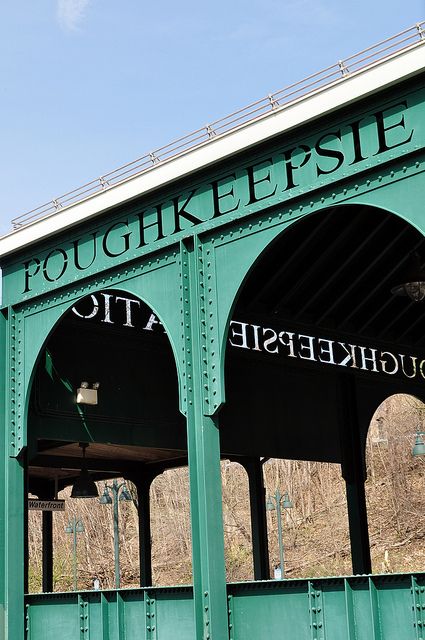 Poughkeepsie Station- I used to take the train to New York City from here. Poughkeepsie New York, New York Landscape, New York Central Railroad, Poughkeepsie Ny, Hudson River Valley, Hudson Valley Ny, New York Photography, New York Photos, Structure Architecture