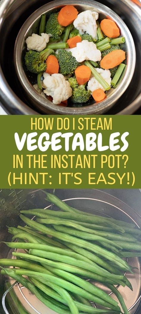 Instant Pot Steamed Vegetables, Instant Pot Veggies, Instant Pot Steam, Steam Vegetables, Healthy Instant Pot, Instant Pot Recipes Vegetarian, Vegetarian Instant Pot, Pot Recipes Healthy, Healthy Chicken Recipes Easy