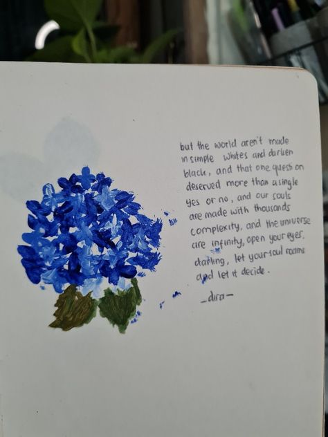 Hydrangea Quotes, Morals Quotes, Painting Painting, Open Your Eyes, Hydrangea Flower, Simple White, Painting Acrylic, Hydrangea, Flower Painting