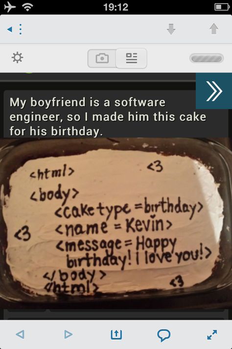 Birthdaycake made for an engineer boyfriend. Found it on reddit - http://imgur.com/KuzgTk0 Birthday Cake For It Engineer, Cake For It Engineer, Engineer Boyfriend, Punny Cards, Mini Cakes Birthday, Cards For Boyfriend, Good Instagram Captions, Smart Cookie, An Engineer