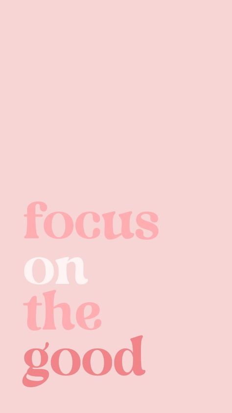 Pink Girly Quotes, Pink Wall Paper, Pink Wallpaper Quotes, Pink Wallpaper Ipad, Pink Ipad, Vision Board Themes, Positive Quotes Wallpaper, Vision Board Pics, Focus On The Good