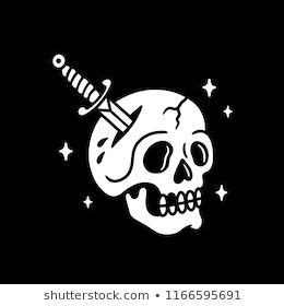 Vector de stock (libre de regalías) sobre MUERTE ANTES DE DESHONOR SKULL CON1158251038 Tattoo Black Background, Skull Dagger Tattoo, Dagger Tattoo, Tattoo Black, Black Tattoos, Black Background, Black Backgrounds, Stock Vector, Vector Images