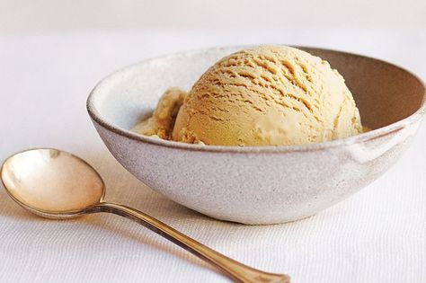 When we added Earl Grey ice cream to our trucks' offerings in 2009, New Yorkers went mad for it. Not surprisinglyblack tea, combined with bergamot oil, cuts through the summer heat about as well as anything. We use a high-quality loose tea from our favorite tea brand, Rishi, which uses pure Italian bergamot citrus oil (and not bergamot flavoring), to make the most intensely fragrant Earl Grey tea ice cream. Diy Ice Cream Sandwiches, Grey Ice Cream, Earl Grey Ice Cream, Best Homemade Ice Cream, Ice Cream Sandwiches Recipe, Artisan Ice Cream, Tea Ice Cream, Diy Ice Cream, Homemade Ice Cream Recipes