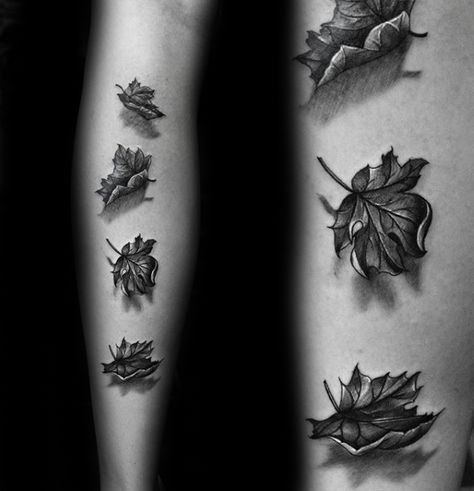 Leaf Reference, Fall Tattoo Ideas, Kiwi Tattoo, Fall Tattoos, Fall Leaves Tattoo, Fall Tattoo, Tattoo Ideas For Guys, Leaves Tattoo, Autumn Tattoo