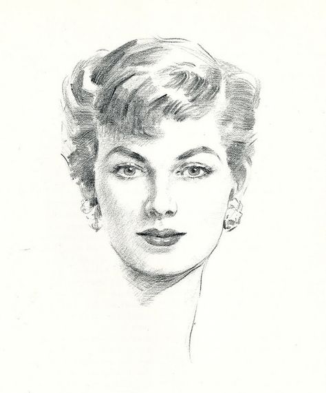 Loomis Dean portrait sketch. © Image is copyright of its respective owner, assignees or others. Portrait Au Crayon, Andrew Loomis, Drawing Examples, Drawing Heads, Lips Drawing, Portrait Sketches, Art Instructions, Pencil Portrait, Sketch Art