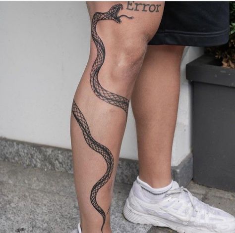 Snake Wrapped Around Thigh Tattoo, Around Leg Tattoo, Tats Men, Thigh Tats, Dotwork Tattoo Mandala, Thigh Tattoo Men, Around Arm Tattoo, Wrap Around Tattoo, Thigh Tat