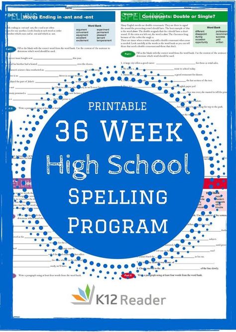 Homeschooling High School 9th Grade, High School Spelling Words, Penn Foster High School, High School Vocabulary, Homeschool Spelling, Commonly Misspelled Words, Word Program, Importance Of Time Management, Misspelled Words