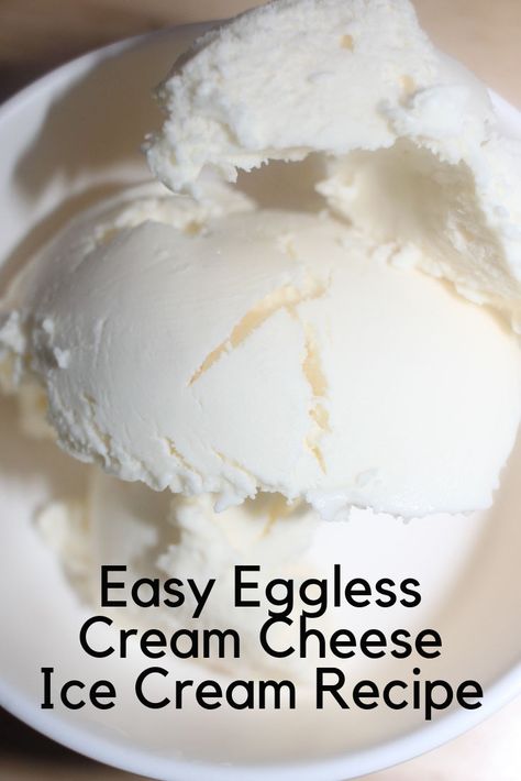 Cream Cheese Ice Cream Recipe, Cream Cheese Ice Cream, Homemade Ice Cream Recipes Machine, Vanilla Cream Cheese, Ice Cream Recipes Machine, Cheese Ice Cream, Easy Ice Cream Recipe, Ice Cream Maker Recipes, Postre Keto