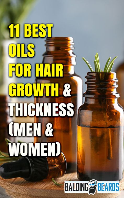 11 Best Oils for Hair Growth & Thickness (Men & Women) https://www.baldingbeards.com/best-hair-growth-oil/      #review #best #hairgrowthoils Best Oils For Hair Growth, Best Oils For Hair, Best Oil For Hair Growth, Best Oil For Hair, Best Essential Oils For Hair, Hair Thickening Oil, Bald Hair Growth, Essential Oils For Hair Growth, Mens Hair Regrowth