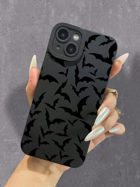 1pc Anti-fall Camera Protection Tpu Case With Bat-shaped Eye Compatible With IphoneI discovered amazing products on SHEIN.com, come check them out! Charlotte Core, Aesthetic Goth, Black Goth, Black Phone Case, Mobile Phone Case, Amazing Products, Mobile Phone Cases, Bat, Mobile Phone