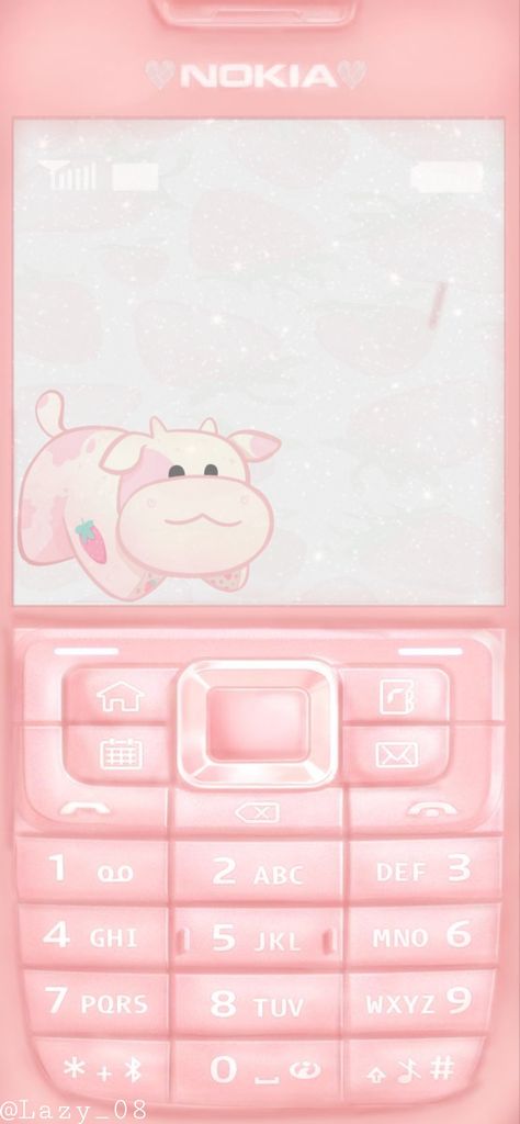 Pink Nokia Wallpaper, Pink Nokia, Samsung Flip Wallpaper, Strawberry Milk Cow, Nokia Wallpaper, Nokia Phone, Phone Wallpaper Pink, Retro Phone, Cute Themes