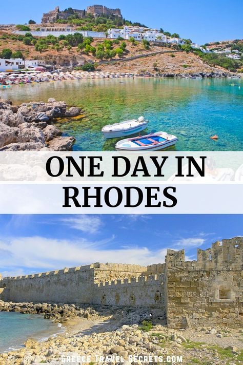 How to best spend one day in Rhodes, off a cruise ship especially #rhodes #greekislandcruise #rhodestown#lindos#greececruise#greecetraveltips What To Do In Rhodes Greece, Rhodes Greece, Rhodes Itinerary, Rhodes Greece Restaurants, Old Town Rhodes Greece, Rhodes Town Greece, Greek Cruise, Rhodes Beaches, Greece With Kids