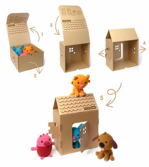 Eco Packaging Ideas, Kids Package Design, Kids Packaging, Kids Package, Imagination Toys, Cardboard Toys, Toy Packaging, Eco Toys, Eco Packaging