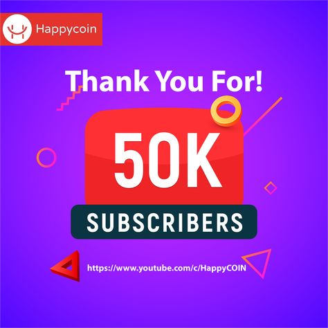 50K SUBSCRIBERS!!! Happycoin !!!! WOW!!🤯 This would not have been possible without the support of you guys!! Although its only a fraction of where we are headed, what a journey it has been thus far!!!! Who’s ready to ride to the next 50K⁉️. Let’s bring home that Youtube button for the Happycoin!!! You guys are the real MVP’s!! 🏆🥇 We sincerely thank each and every one of you from the bottom of our hearts!! ❤️ #50ksubscribers #youtube #happycoin #celetrationtime #thankyoupost 50k Subscribers Youtube, 50k Subscribers, Youtube Button, Subscribers Youtube, The Next, Bring It On, Let It Be, Quick Saves