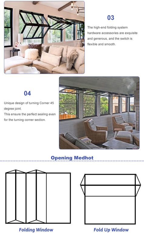 Modern House Shop Aluminum Kitchen Glass Folding Window Aluminium Bi-folding Windows And Doors - Buy Good Quality Vertical Bifold Up Windows Bi-folding Windows Suppliers For Kitchen For Villa,As2047 Aluminium Roller Shutter Folding Windows Design Philippines Folding Window With Hinge,China Top Brand Heat Insulation Horizontal Fold Up Aluminum Tempered Glass Window With Inside Grill Product on Alibaba.com Folding Shutters, Window Aluminium, Aluminum Kitchen, Folding Windows, Windows Design, Aluminium Kitchen, Kitchen Glass, House Shop, Roller Shutters