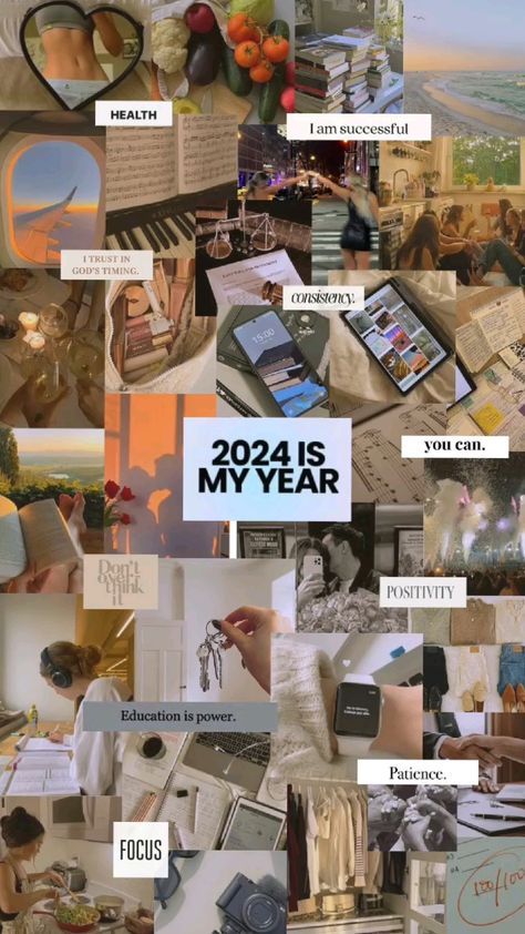 2024 Vision Board, My Year, Fashion Mistakes, 2024 Vision, Your Image, Mood Board, Vision Board, Collage