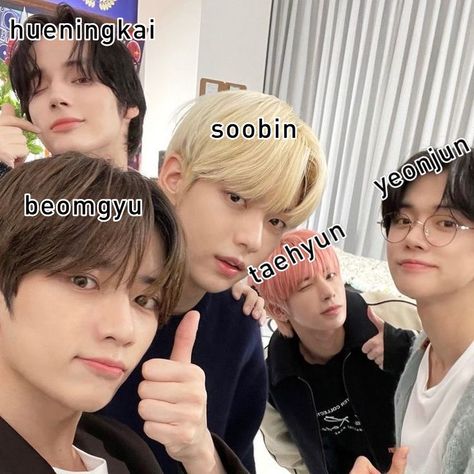 all their names <3 Txt Members