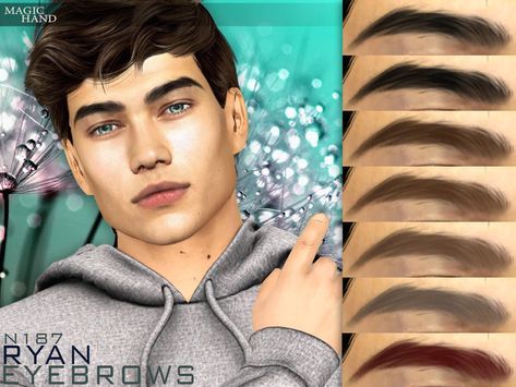 Praline Sims Eyebrows, Sims 4 Men Lashes, Sims 4 Cc Mens Tattoo, Sims 4 Cc Face Details Realistic Male, Sims 4 Men Eyebrows, Sims 4 Male Eyebrows, Sims4 Eyebrows, Sims Eyebrows, Boys Eyebrows