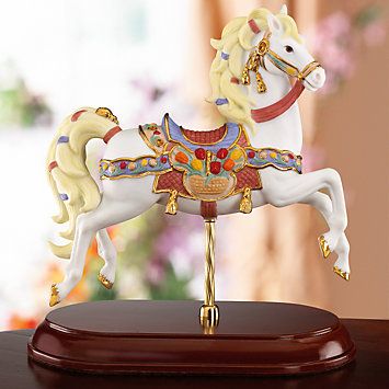 Lenox carousel horses, so beautiful! Carousel Horse Decor, Horse Carousel, Lenox Carousel Animals, Carousel Music Boxes, Carousel Rocking Horse, Wooden Horse, Painted Pony, Merry Go Round, Cabbage Patch Dolls