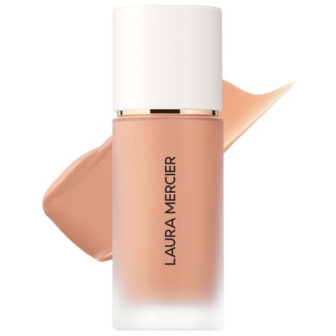 Real Flawless Weightless Perfecting Foundation - Laura Mercier | Sephora Best Medium Coverage Foundation, Laura Mercier Foundation, Medium Coverage Foundation, Laura Mercier Makeup, 5 Minute Makeup, Laura Mercier Tinted Moisturizer, Waterproof Foundation, Makeup Over 40, Flawless Foundation