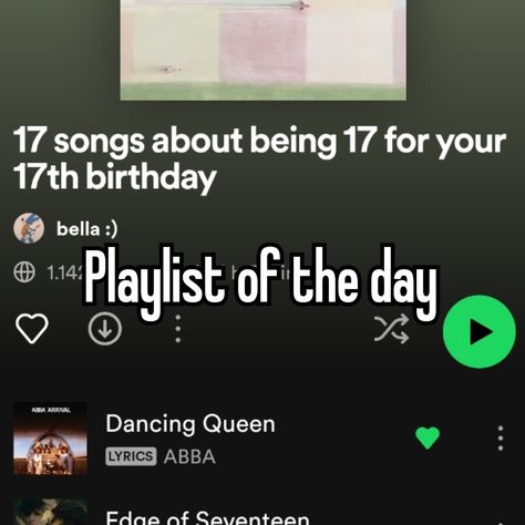 Spotify Playlist Covers Birthday, Birthday Party Playlist Cover, 17 Birthday Songs, Songs For 17th Birthday, Songs About Being 17, 17 Song Lyrics, Seventeenth Birthday Aesthetic, 17 Aesthetic Birthday, 17 Birthday Themes