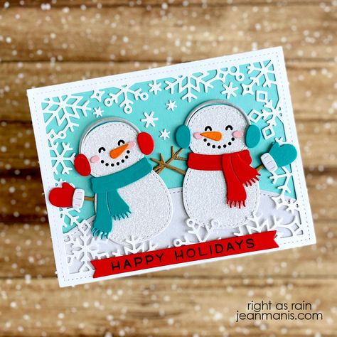 Lawn Fawn Stamps, Snowman Cards, Lawn Fawn Cards, Christmas Card Inspiration, Happy Cards, Build A Snowman, Christmas Trends, Christmas Mantels, Christmas Snow