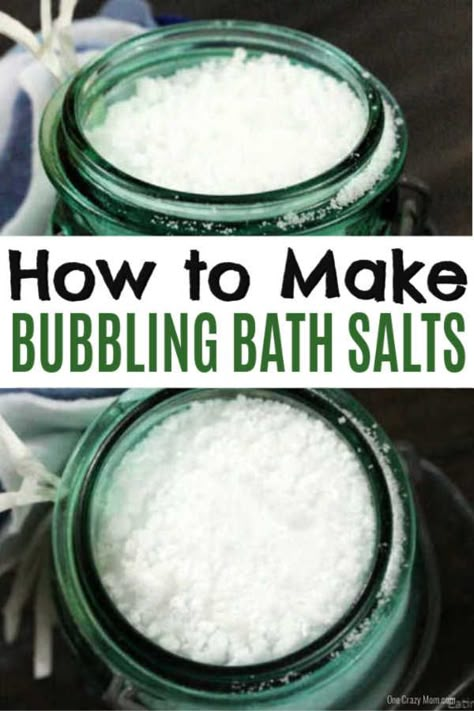 Homemade Bath Salts Recipe, Bath Salt Recipe, Bath Salts Diy Recipes, Bubbling Bath Salts, Homemade Bath Salts, Bath Soak Recipe, Diy Bath Salts, Diy Sugar Scrub Recipe, Shower Melts