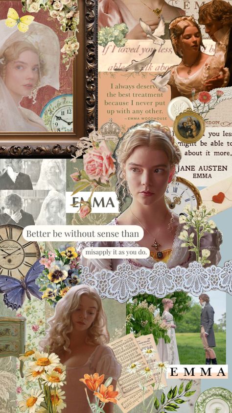 #emma #janeausten #books #art #prideandprejudice #anyataylorjoy #movies #wallpaper #paintings #flowers #antique #love #janeaustenemma #vintageaesthetic  #nature #wallpapers #beauty Emma Jane Austen Art, Regency Era Aesthetic, Emma Book, Movies Wallpaper, Paintings Flowers, Emma Woodhouse, Emma Jane Austen, Emma Jane, Jane Austin