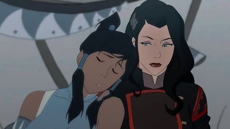 Sapphic Cartoon, Korra And Asami Fanart, Wlw Manga, Korra X Asami, Korra Asami, Korra And Asami, Asami Sato, Avatar Kyoshi, Fandom Drawing