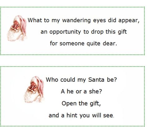 Secret Santa Clues Ideas, Secret Santa Riddles For Work, Secret Santa Clues Ideas About Yourself, Secret Santa Riddles, Secret Santa Clues For Coworkers, Secret Santa Clues About Yourself, Secret Santa Messages For Coworkers, Secret Santa Clues, Secret Santa Quotes