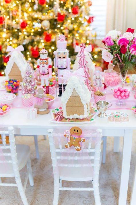 Nutcracker Birthday Party Ideas, Gingerbread House Birthday Party, Nutcracker Tea Party, Nutcracker Birthday, Christmas Tea Party, Gingerbread House Parties, Gingerbread Party, Gingerbread Christmas Decor, Gingerbread House Decorations