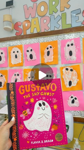 Amanda Lorenzo on Instagram: "Activities like these make me GLOW🌟👻👻👻 One of my new faaavveeee Halloween read aloud…Gustavo the Shy Ghost!🩷 We made puffy paint ghosts & discussed some things that make us glow. So much fun✨✨✨" Gustavo The Shy Ghost Activities, Ghost Activities, Gustavo The Shy Ghost, Instagram Activities, Prek Halloween, Puffy Paint, The Ghost, Fall Fun, Read Aloud