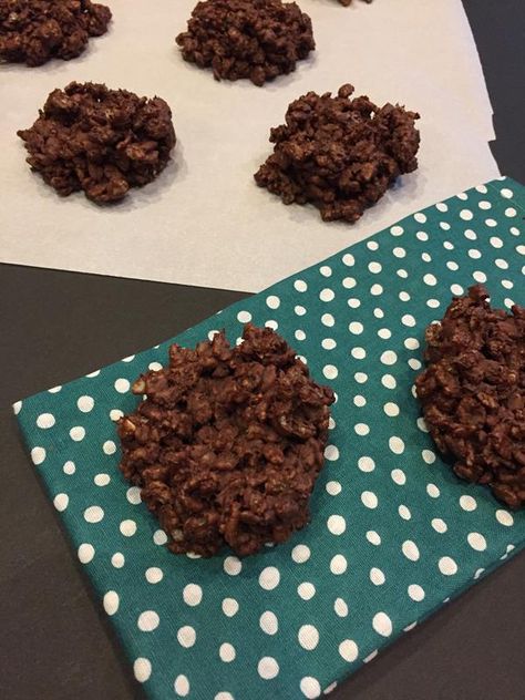 Last week I shared about my grandmother’s recipe box. Then I shared a picture on Facebook for no bake cookies that were made from a recipe I found in my grandmother’s recipe box. Several of you asked that I share the recipe. I was more than happy to share it, but I am afraid some of you may be a bit disappointed because this recipe … Cookies With Rice Krispies, Two Ingredient Cookies, Candy Cane Recipe, Chocolate Rice Krispies, Chocolate Drop Cookies, No Bake Summer Desserts, Chocolate No Bake Cookies, Easy No Bake Cheesecake, Recipes For Summer