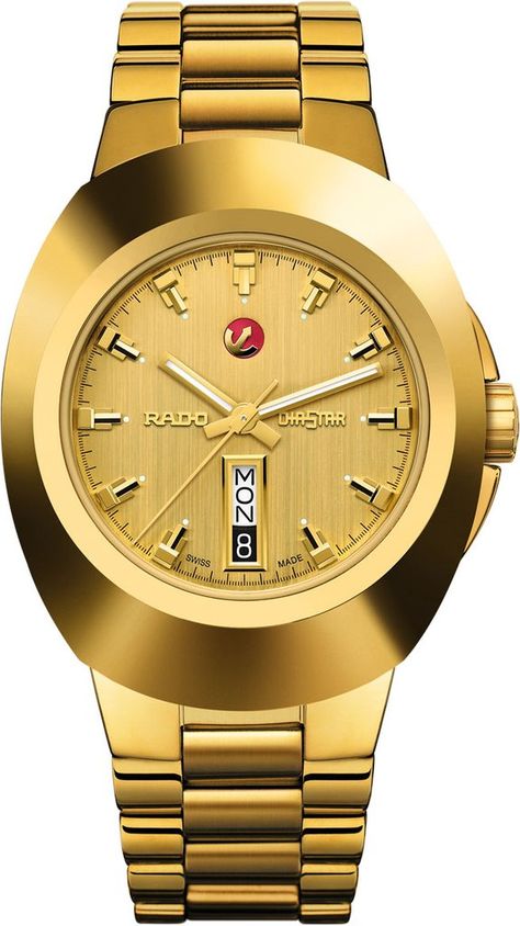 Rado Watch Original Automatic #add-content #basel-19 #bezel-fixed #bracelet-strap-gold #brand-rado #case-depth-12-6mm #case-material-yellow-gold #case-width-38-5-x-46mm #date-yes #day-yes #delivery-timescale-call-us #dial-colour-gold #discount-code-allow #gender-mens #luxury #movement-automatic #new-product-yes #official-stockist-for-rado-watches #packaging-rado-watch-packaging #price-on-application #sale-item-no #style-dress #subcat-original #supplier-model-no-r12999253 #warranty-rado-official- Rado Watch Men, Rado Watch, Swiss Automatic Watches, Breitling Watches, Wrist Game, Gold Hands, Stainless Steel Watch, Automatic Watch, Breitling Watch