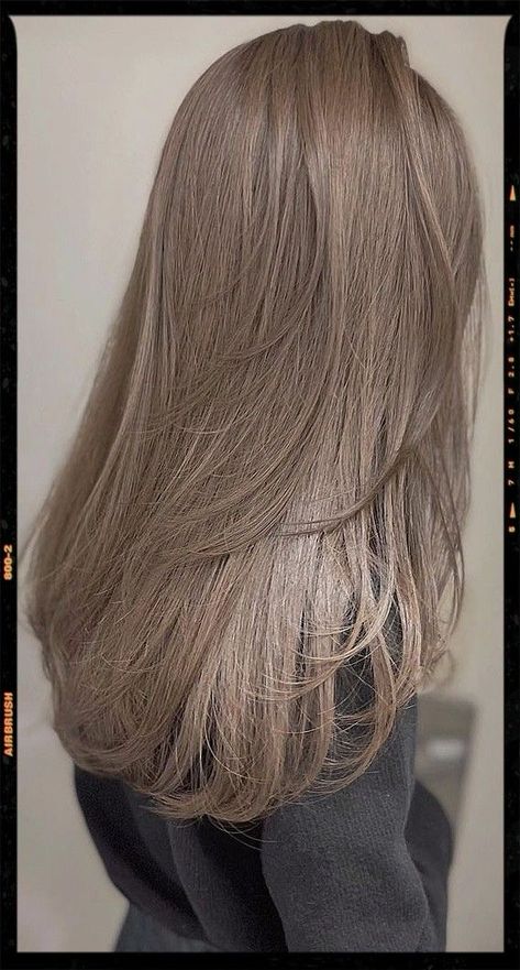 Light Hair Color Ideas For Brunettes Ash Brown, Ash Brown Hair Color Straight, Cool Brown Hair Light, Medium Ash Hair Color, Light Rice Ash Hair Color, Sand Brown Hair Color, Lite Brown Hair Color, Ash Coloured Hair, Ash Gray Brown Hair Color