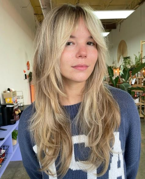 Gorgeous Long Face-Framing Shag for Straight Hair Long Shag Hairstyles, Κούρεμα Bob, Long Shag Haircut, Shaggy Long Hair, Long Shag, Shaggy Haircuts, Haircut Inspo, Fishtail Braid, Wolf Cut