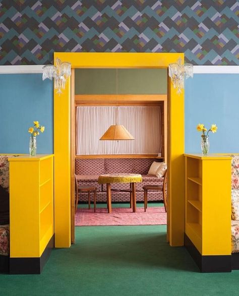 Adolf Loos, Casa Vintage, Room Deco, Wes Anderson, 인테리어 디자인, Colorful Interiors, Feng Shui, House Colors, Interior Inspiration